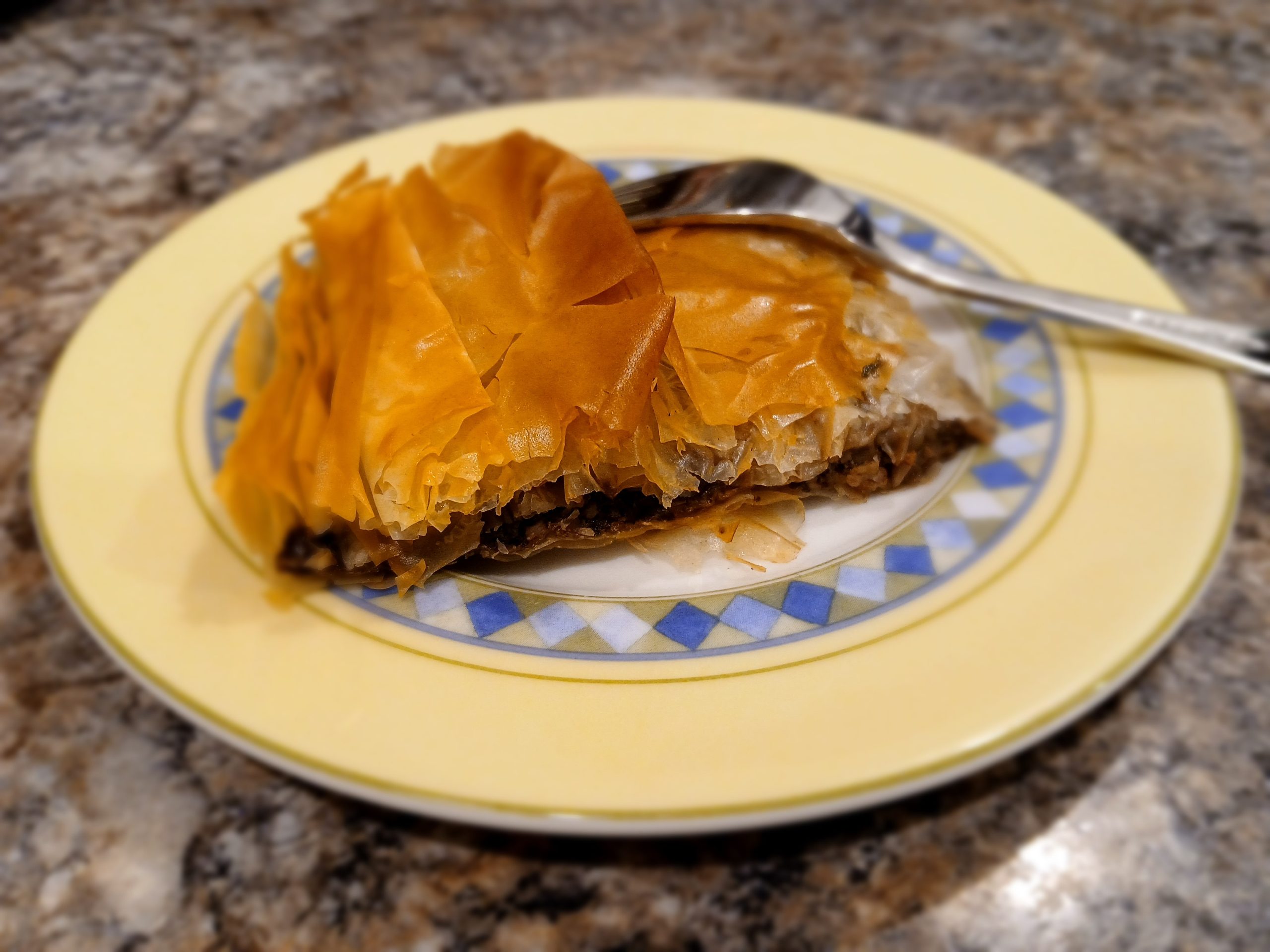 Phyllo mushroom and walnut squares - Daniela Ginta, MSc, Nutrition Coach and Personal Trainer